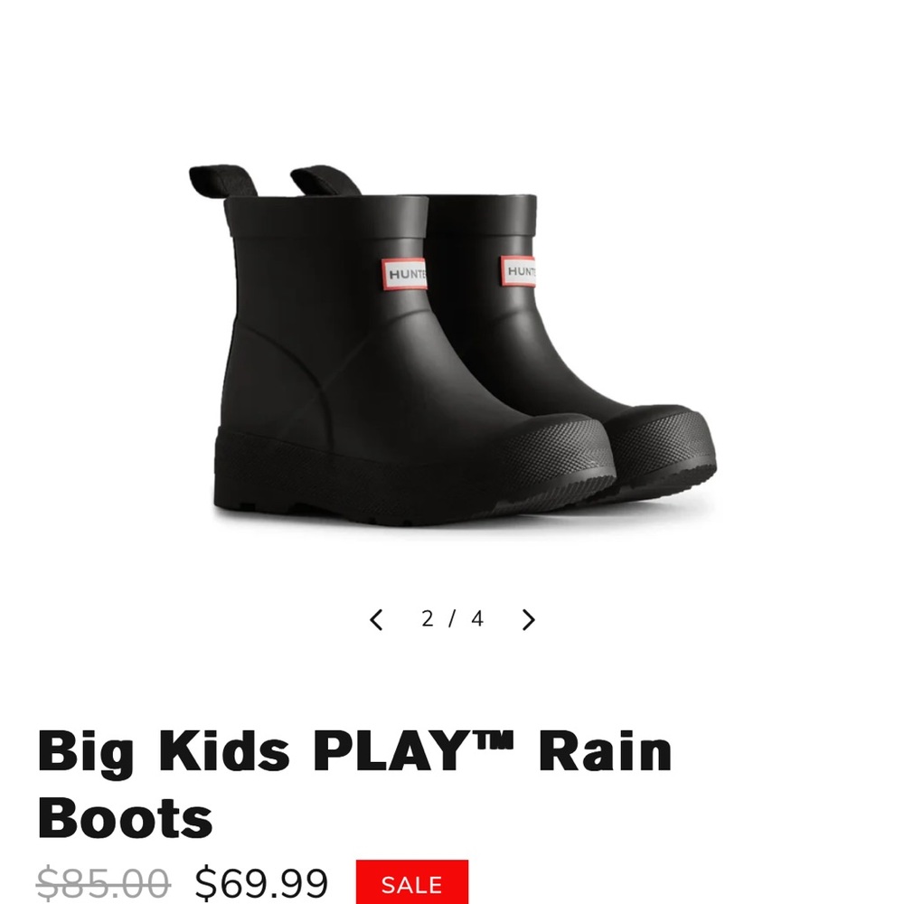 HUNTER Kids Teal & Navy Camouflage Rain Boots - Picture 9 of 10